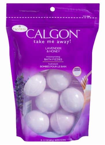 Calgon Lavender & Honey Moisturizing Bath Fizzies, 8 ct / 2.1 oz