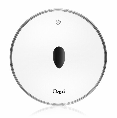 12 in. Earth Frying Pan Lid in Tempered Glass