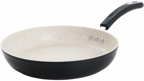 12 Stone Earth Fry Pan by Ozeri, with a 100% APEO & PFOA-Free Nonstick Coating from Germany Perspective: front