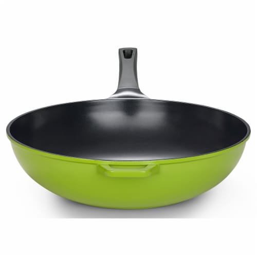 14 Green Earth Wok by Ozeri, with Smooth Ceramic Non-Stick Coating (100%  PTFE & PFOA Free), 1 - Smith's Food and Drug