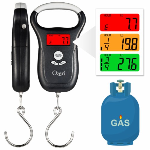 Ozeri LS2 Multifunction Propane Tank Scale and BBQ Gas Gauge, with