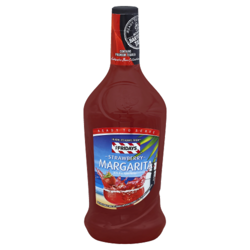 TGI Fridays Ready To Drink Strawberry Margarita Perspective: front