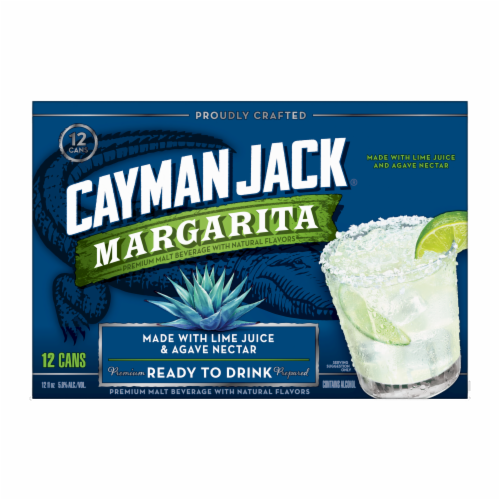 Cayman Jack Margarita Ready to Drink Cocktail Perspective: front