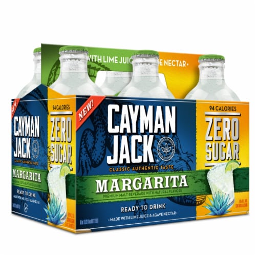 Cayman Jack Zero Sugar Margarita Flavored Hard Beverage Perspective: front