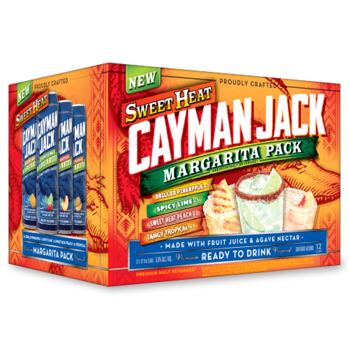 Cayman Jack® Sweet Heat Margarita Variety Pack Perspective: front