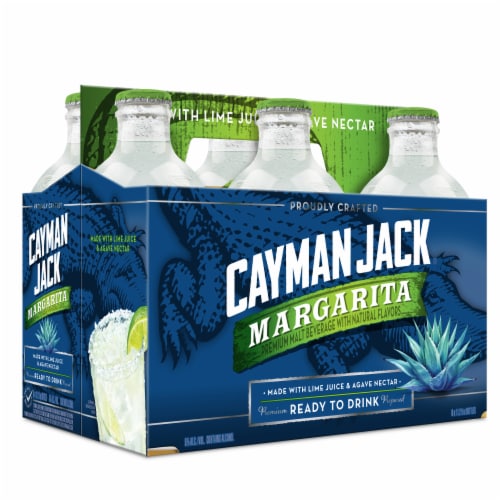 Cayman Jack Margartia Premium Malt Beverage Bottles Perspective: front