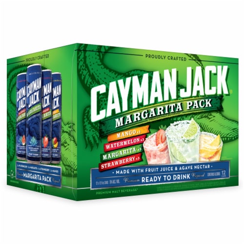 Cayman Jack Margarita Variety Pack Cans Perspective: front