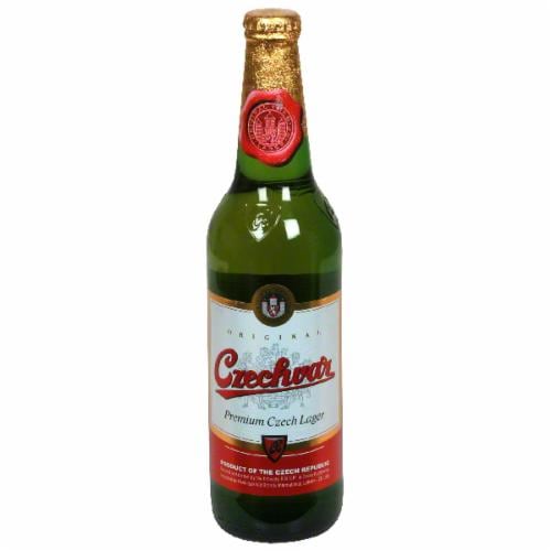 Czechvar Beer Perspective: front