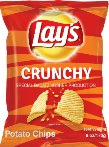 Lay's® Kosher Crunchy Potato Chips Perspective: front