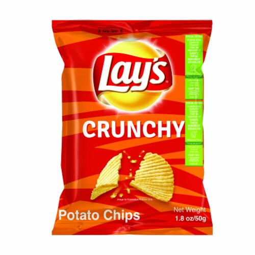 Lay's® Crunchy Potato Chips Perspective: front