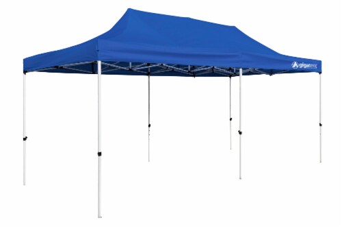 GigaTent Blue Pop Up Canopy Perspective: front