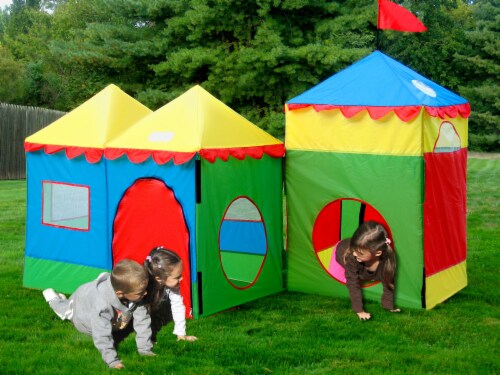 GigaTent 2-In-1 Camelot Village Play Tent Perspective: front
