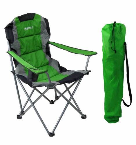 Gigatent camping chair with footrest outlet