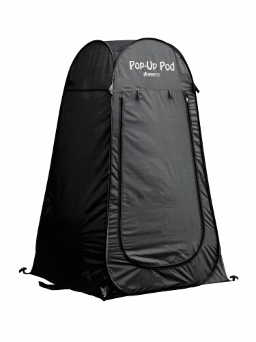 GigaTent Portable Pop Up Changing Room - Black Perspective: front