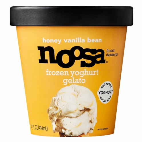 Noosa Honey Vanilla Frozen Yogurt Gelato Perspective: front
