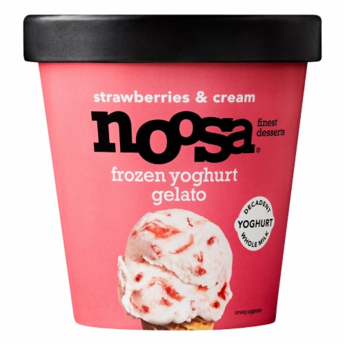 Noosa Strawberries & Cream Frozen Yogurt Gelato