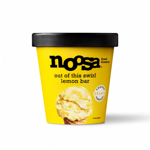 Noosa® Out of this Swirl Lemon Bar Gelato Perspective: front