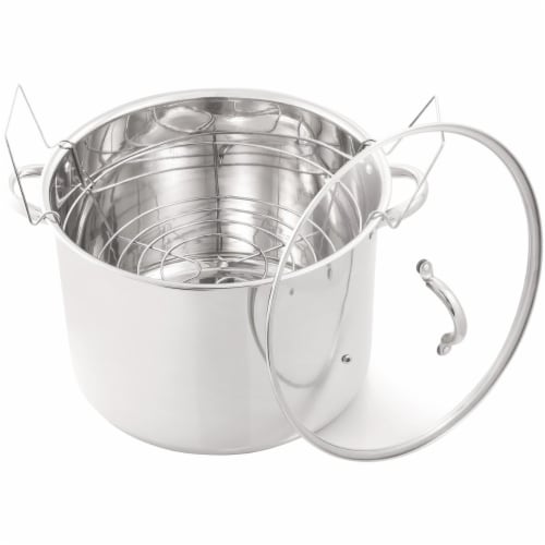 T-Fal Specialty Stainless Steel Stock Pot with Lid - Silver- 12 Quart, 12 qt  - Pay Less Super Markets