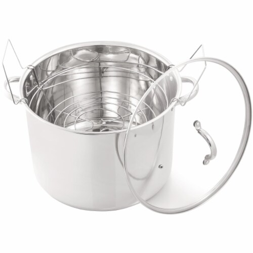 McSunley Stainless Steel Canner - 21.5 QT Perspective: front