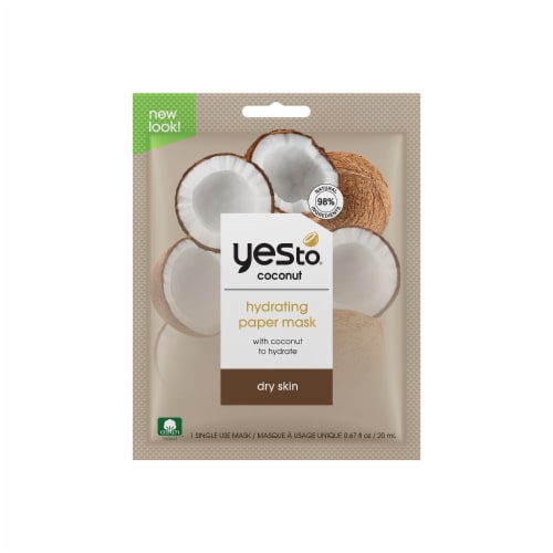 Yes To® Coconut Ultra Hydrating Paper Mask Perspective: front