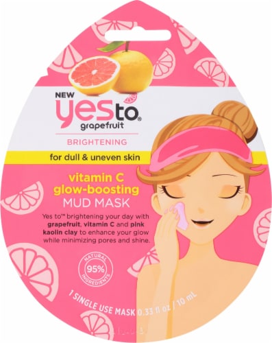 Yes To Grapefruit Vitamin C Boosting Mud Mask Perspective: front