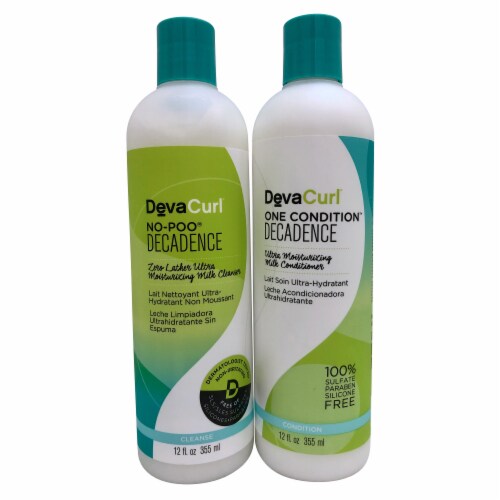 strømper Bank sy DevaCurl No Poo Decadence Cleanser & One Conditioner Decadence Set 12 OZ  Each, 1 - Pay Less Super Markets