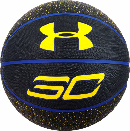 Under Armour Stephen Curry Mini Basketball - Purple/Yellow Perspective: front