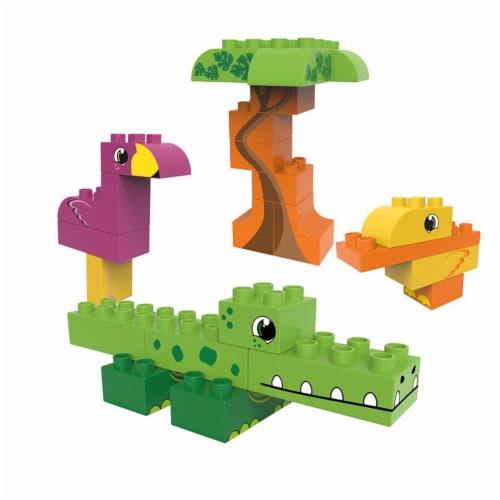 25 pcs BiOBUDDi Lagoon Building Blocks Set Perspective: front
