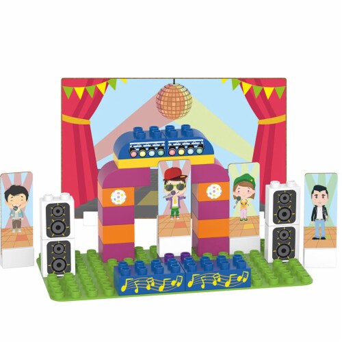 36 pcs BiOBUDDi Karaoke Building Blocks Set Perspective: front