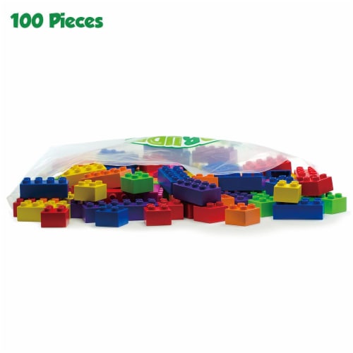 100 Pcs BiOBUDDi Assorted Blocks Set Perspective: front