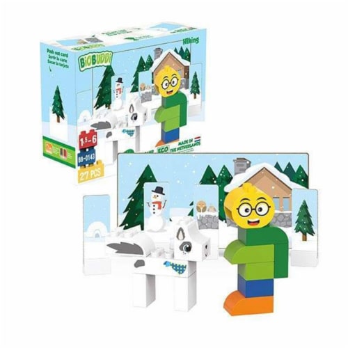 27 pcs BiOBUDDi Hiking Building Blocks Set Perspective: front