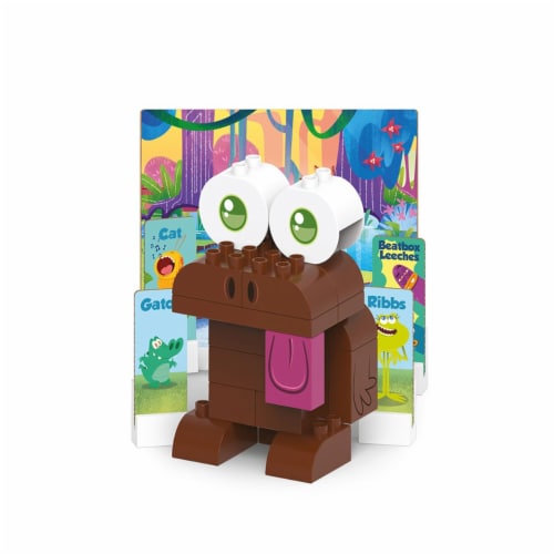 36 pcs BiOBUDDi Swampies – Newt Building Blocks Set Perspective: front