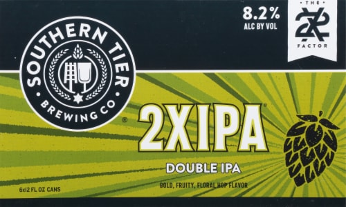 Southern Tier Brewing Company 2X Double IPA Beer Perspective: front