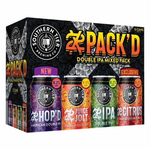 Southern Tier Brewing Company Double IPA Beer Variety Pack Perspective: front
