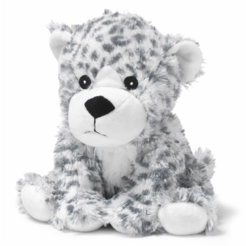 Warmies Snow Leopard Stuffed Animal Perspective: front