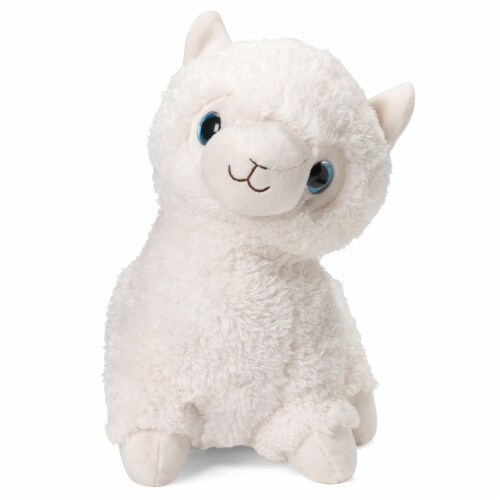 Warmies White Llama Plush Perspective: front