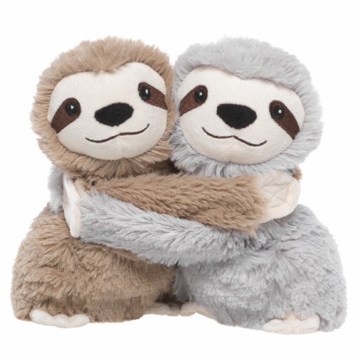 Warmies Hugging Sloths Plush Perspective: front