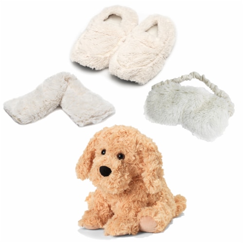 Warmies Dog Scented Plush Sleep Set - Golden Perspective: front