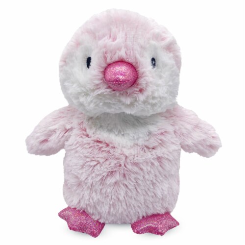 Warmies CPPEN5 Microwavable French Lavender Scented Plush Pink Penguin Perspective: front