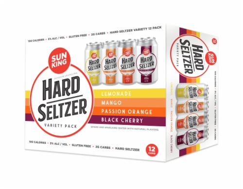 Sun King Brewery Seltzer Hard Seltzer Variety Pack Perspective: front