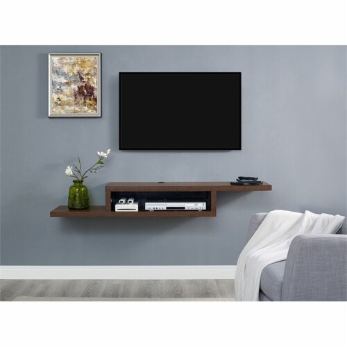 floating tv mount shelf