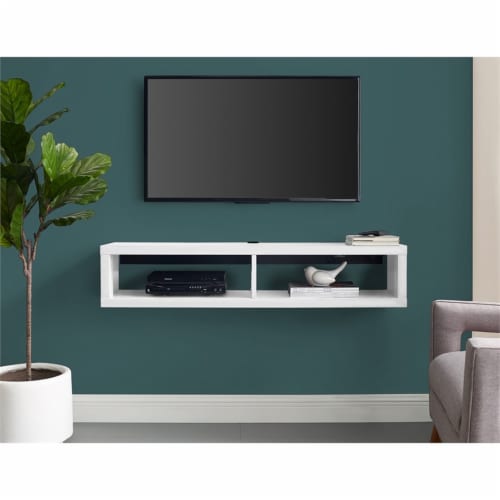 Wall Mounted Wood TV Console Entertainment Center Wall Decor 48