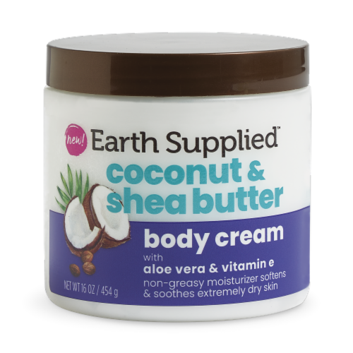 Earth Supplied Coconut & Shea Body Cream Perspective: front