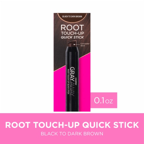 EVERPRObeauty Gray Away Black/Dark Brown Root Touch-Up Quick Stick Perspective: front