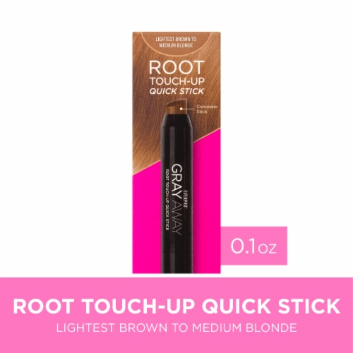 EVERPRObeauty Gray Away Lightest Brown/Medium Blonde Root Touch-Up Quick Stick Perspective: front