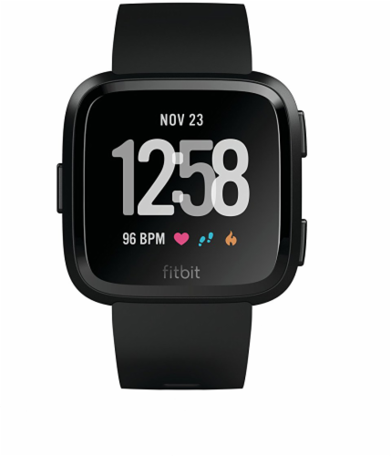 fitbit versa smartwatch black