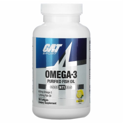 GAT Sport Omega-3 Natural Lemon, 800 mg - 90 Softgels - Baker's