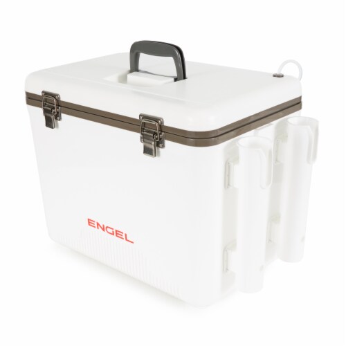 ENGEL 30 Quart Live Bait Fishing Dry Box Cooler with Water Pump and Rod  Holders, 1 Piece - Fry's Food Stores