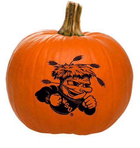 Pumpkin Patch Pals Wichita State Shockers Painted Pumpkin - Each Perspective: front