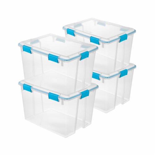 Sterilite 80 Quart Gasket Box, Stackable Storage Bin with Latching